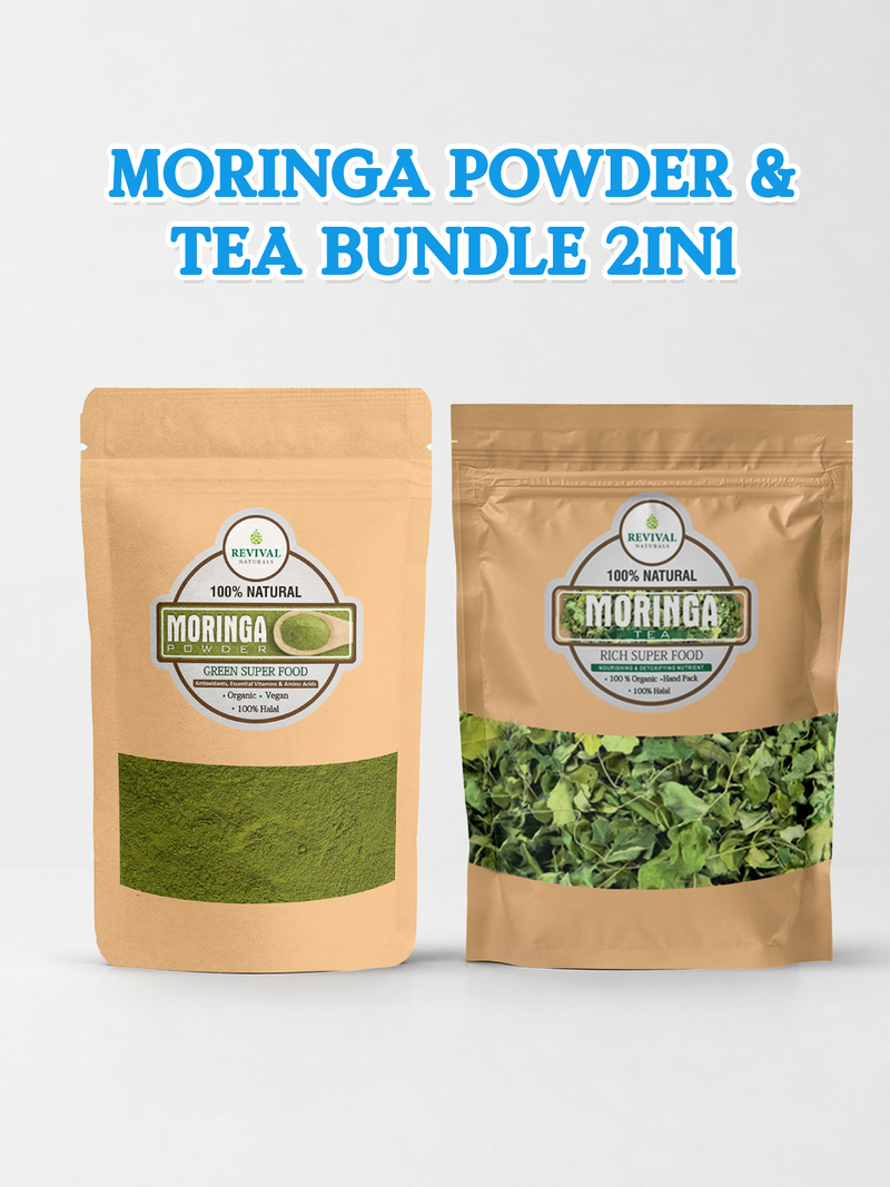 Moringa Powder & Tea Bundle 2in1