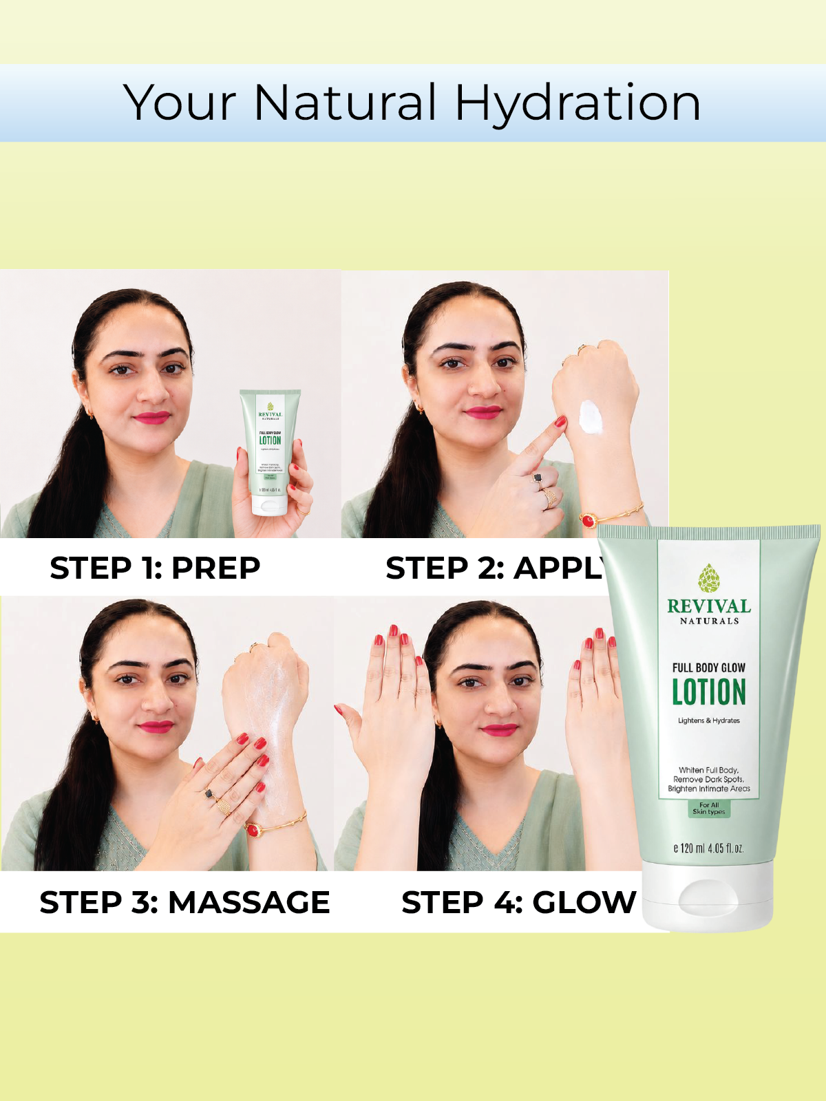 Full Body Glow Lotion (Lightens & Hydrates)