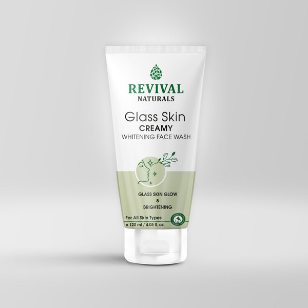 Revival Naturals Glass Skin Whitening Face Wash for Asian Skin Type - Korean Skincare