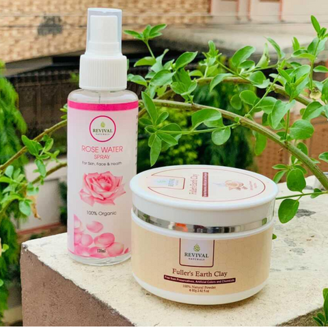 Bundle (Fullers Fuller's Earth Clay & Rose Water)